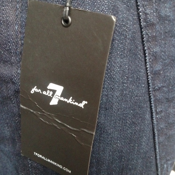 7 for All Mankind Blue Jeans NWT Pre-owned - Picture 7 of 8